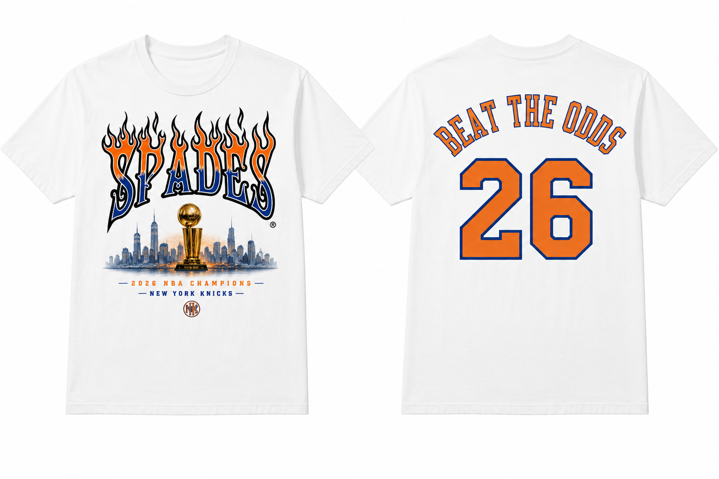 Spades Flame Tee V2 – Knicks Championship Edition