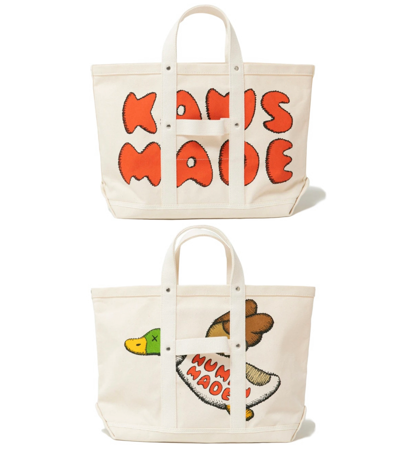 KAWS x Human Made Medium Tote Bag