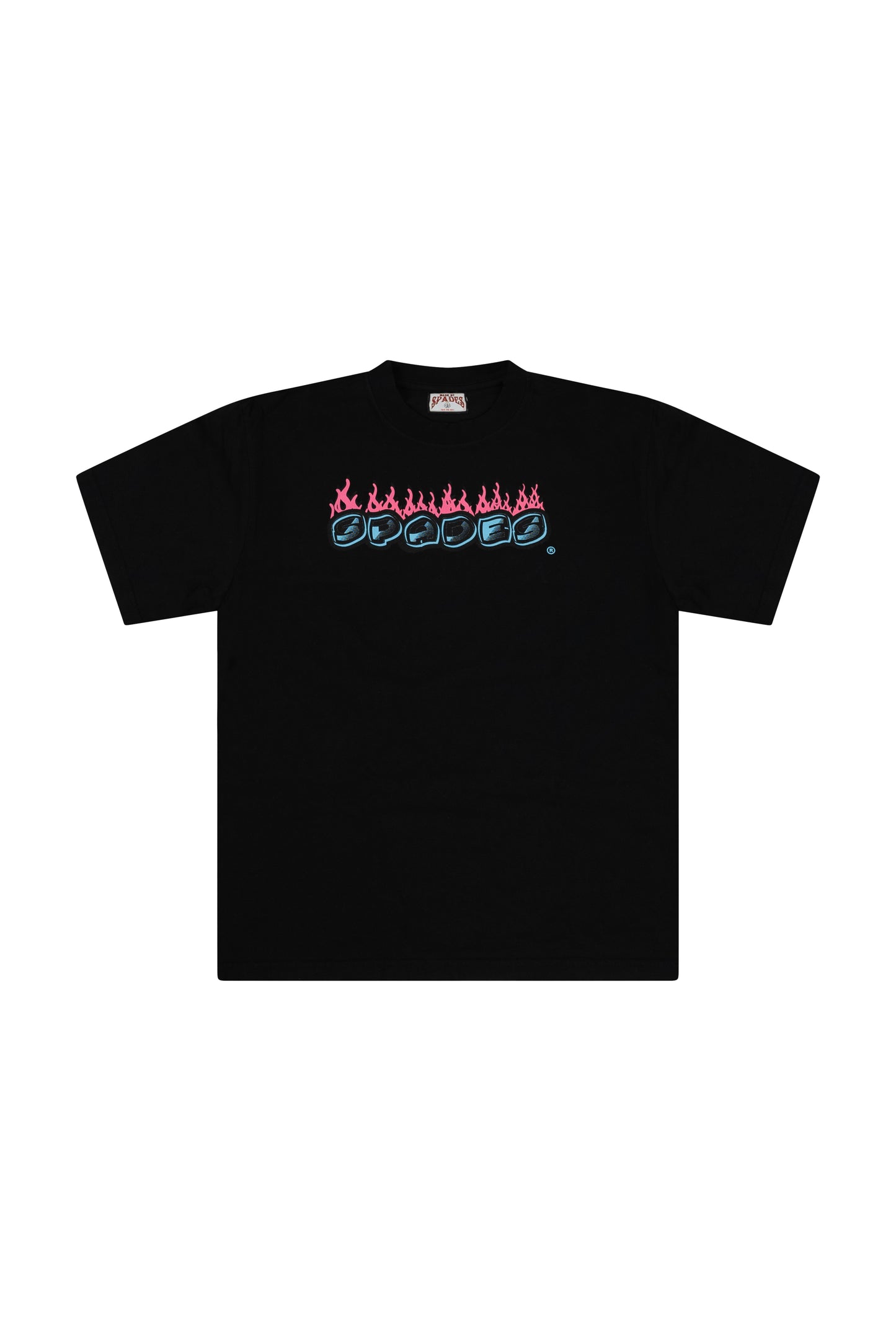 Spades"456" Flame Dice T Shirt (Black) south beach