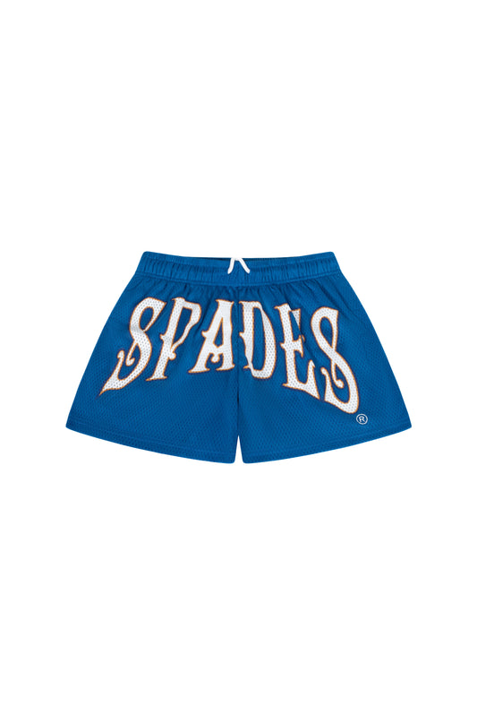 Spades Logo Mesh Shorts (Blue)