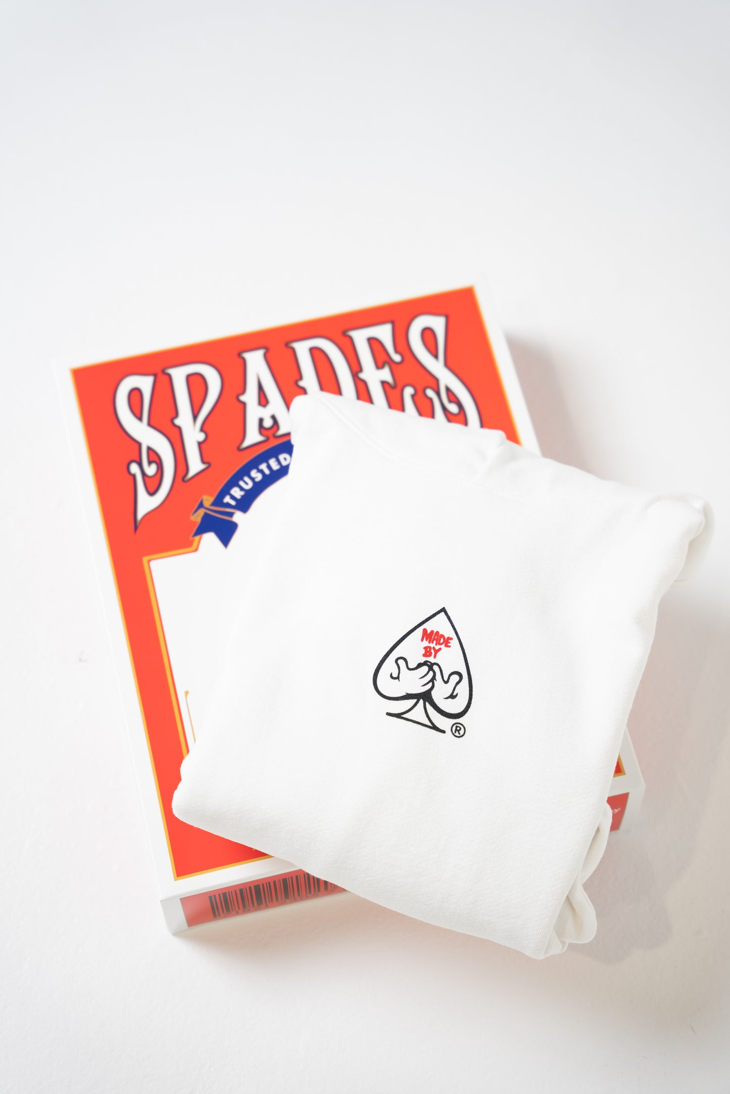 Spades “ Royal Flush” Hoodie (White/ Red)