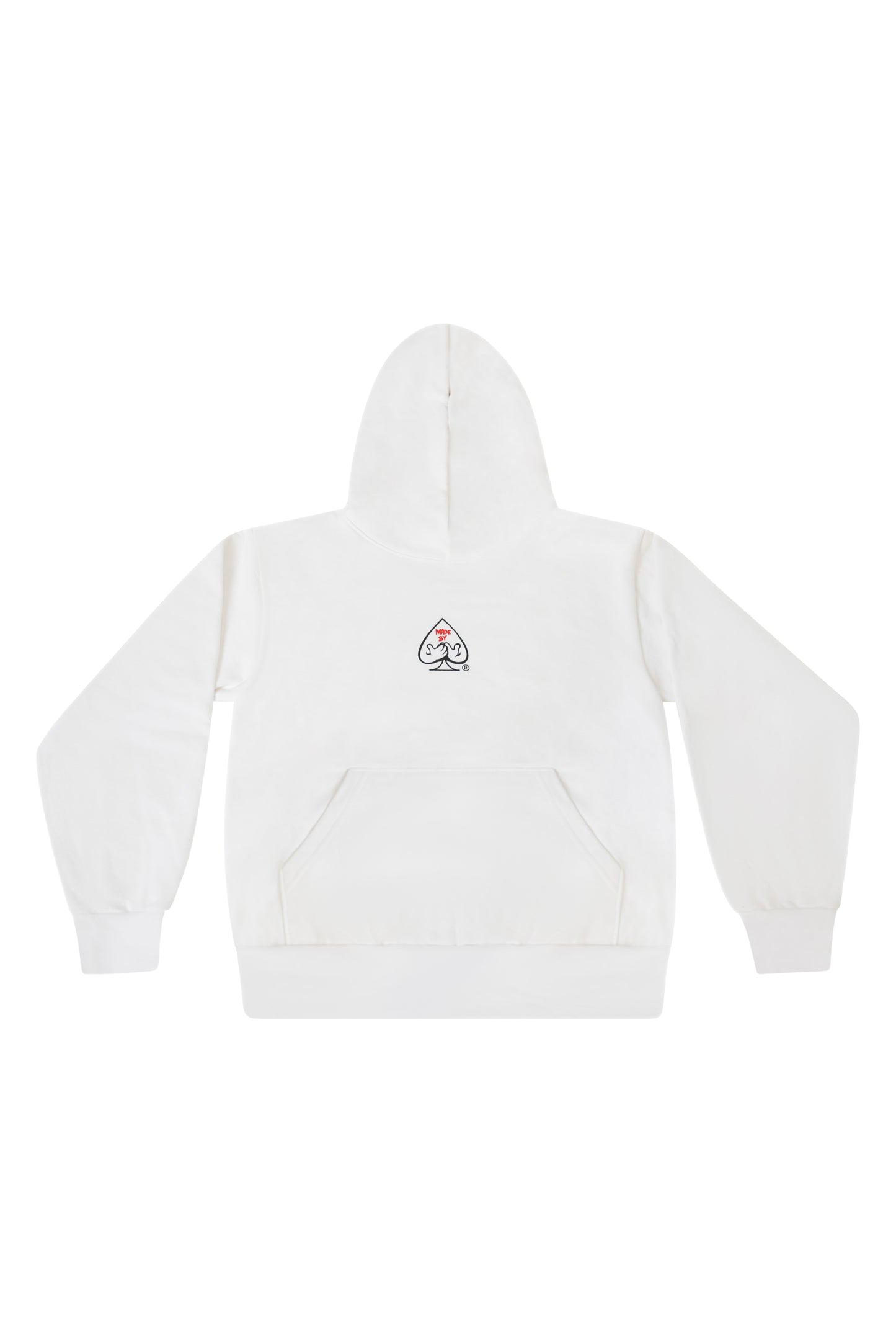 Spades “ Royal Flush” Hoodie (White/ Red)